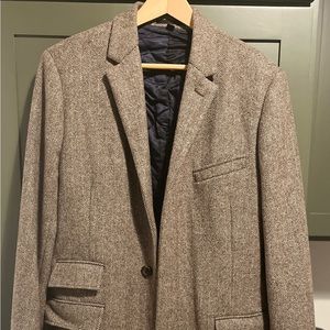 JCrew Ludlow British Overcoat. Herringbone Brown 42R